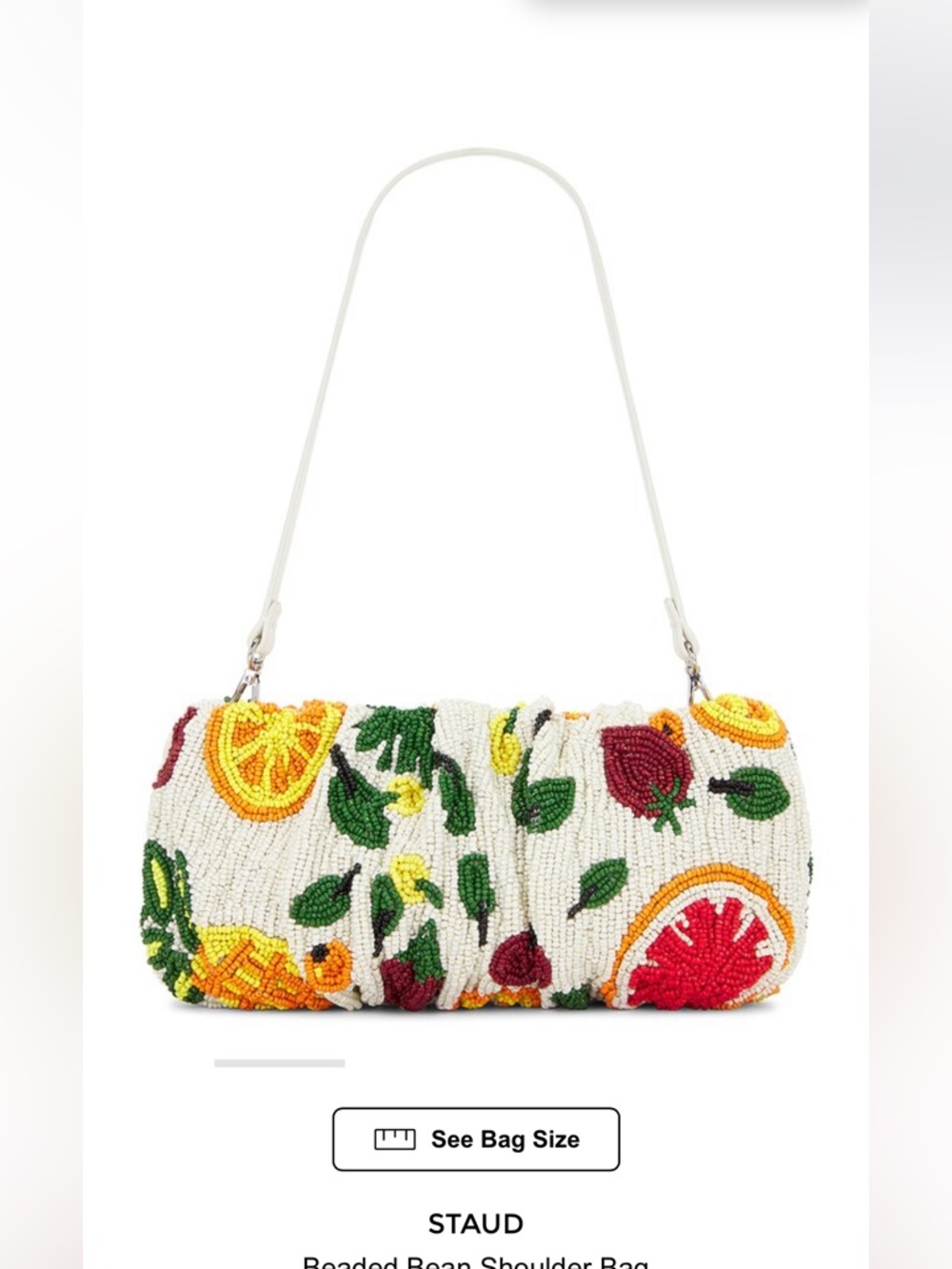 STAUD Beaded Bean Shoulder Bag - Picture 3 of 6